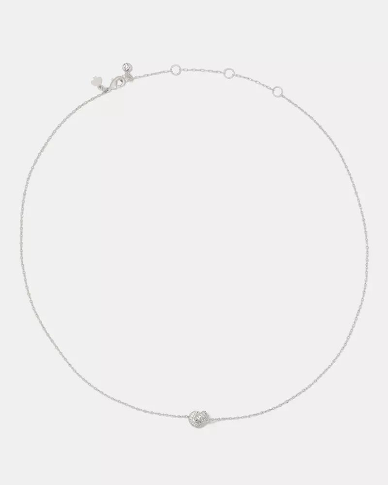 Sailor's Knot Pave Mini Pendant