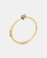 Sailor's Knot Pave Hinge Bangle