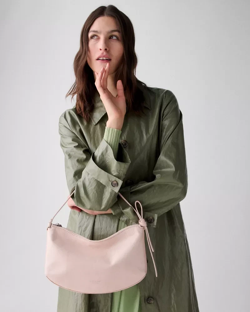 Loop Crinkle Patent Shoulder Bag