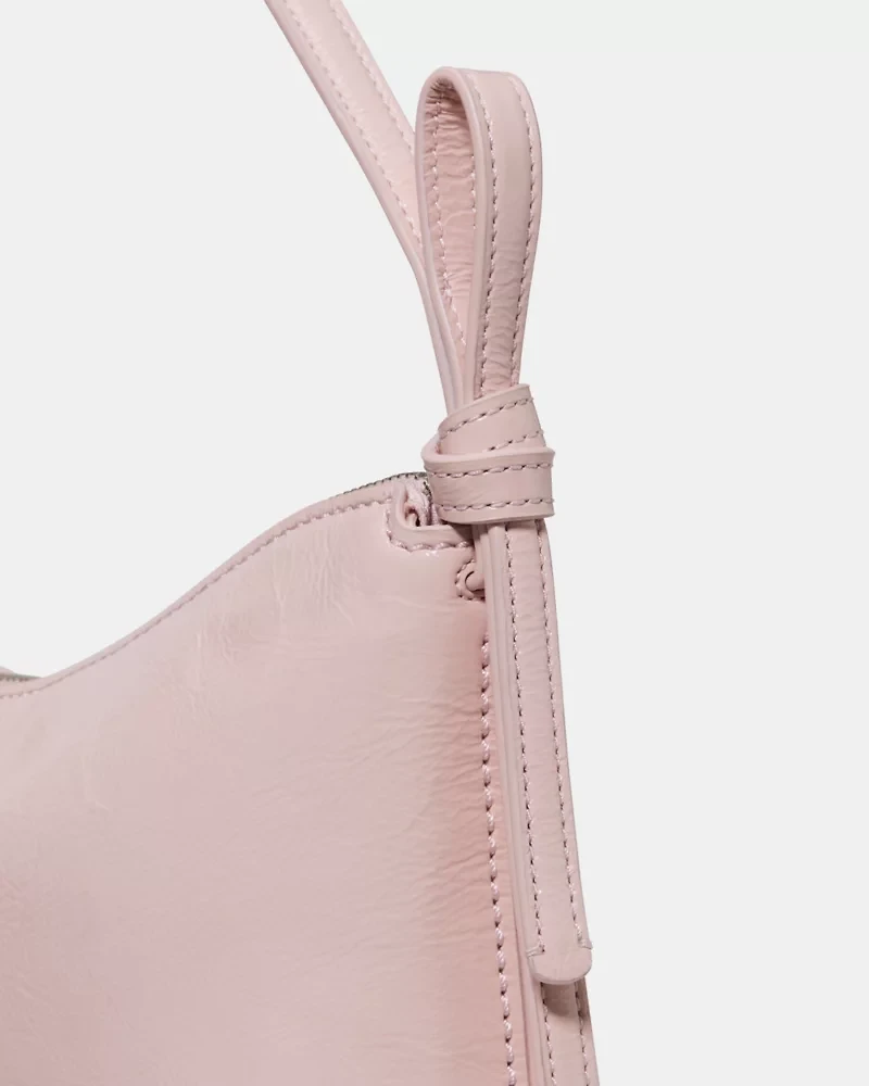 Loop Crinkle Patent Shoulder Bag