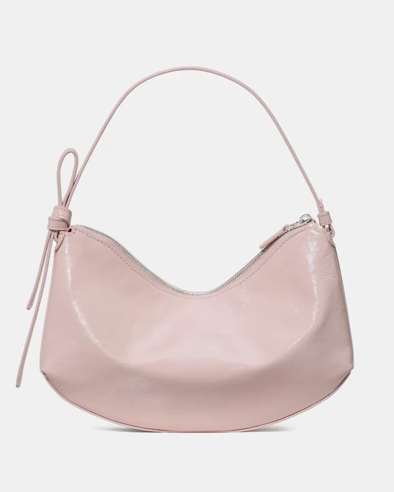 Loop Crinkle Patent Shoulder Bag
