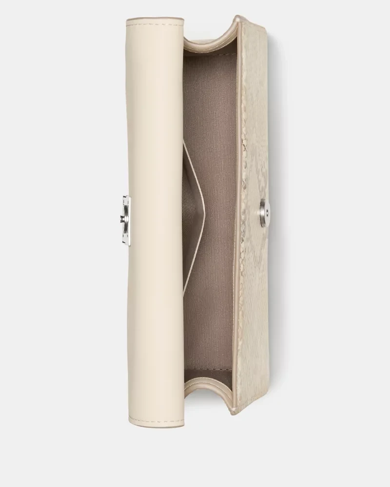 Deco Snake Embossed Mini Crossbody Bag
