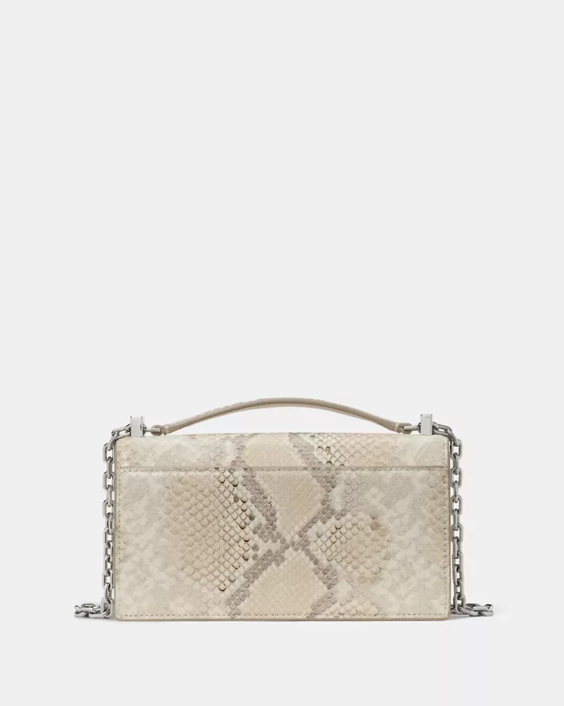 Deco Snake Embossed Mini Crossbody Bag