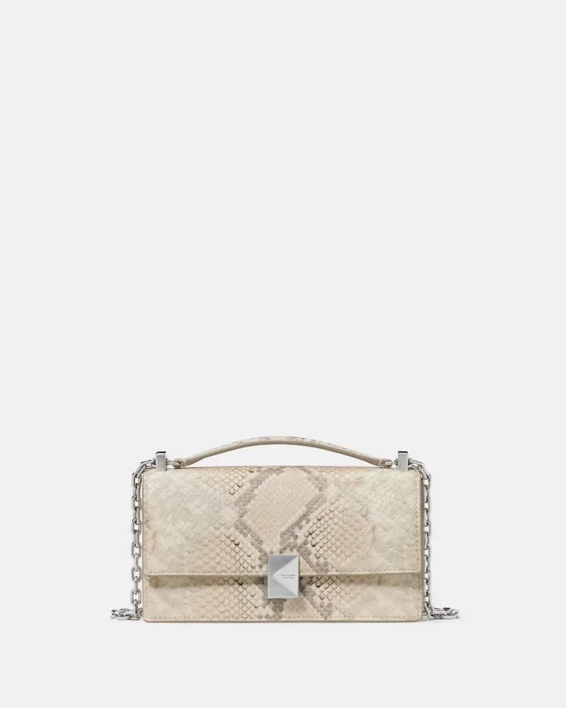 Deco Snake Embossed Mini Crossbody Bag