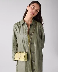 Deco Snake Embossed Mini Crossbody Bag