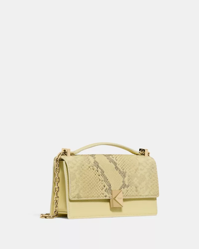Deco Snake Embossed Mini Crossbody Bag