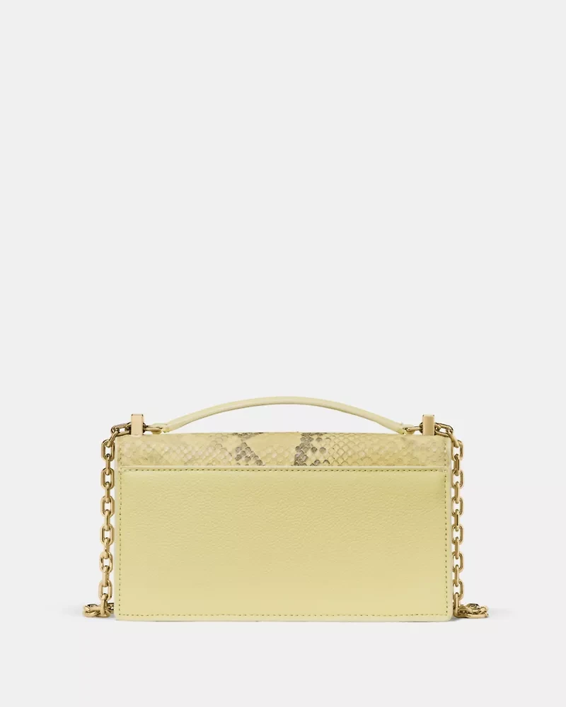 Deco Snake Embossed Mini Crossbody Bag