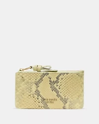 Loop Snake Embossed Zip Card Case