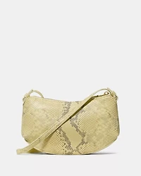 Loop Snake Embossed Crossbody Bag
