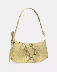 Loop Snake Emossed Pochette Bag