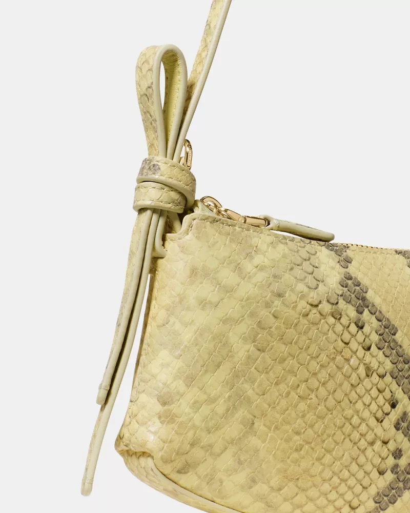 Loop Snake Emossed Pochette Bag