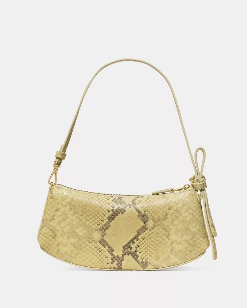 Loop Snake Emossed Pochette Bag