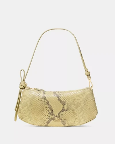 Loop Snake Emossed Pochette Bag