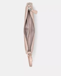 Loop Crinkle Patent Pochette Bag