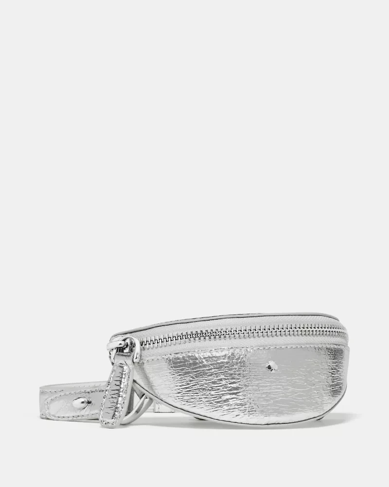 Duo Crinkle Metallic Leather Crossbody Bag