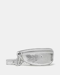 Duo Crinkle Metallic Leather Crossbody Bag