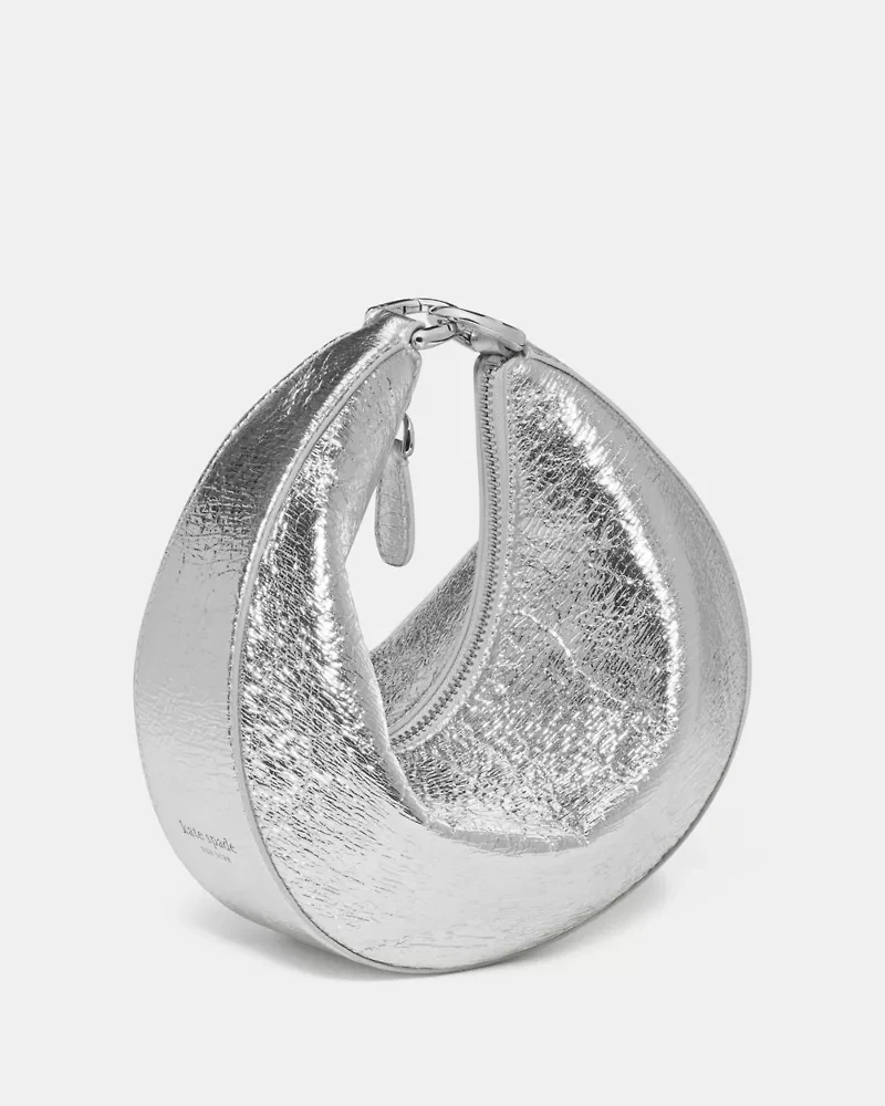 Duo Crinkle Metallic Leather Crossbody Bag