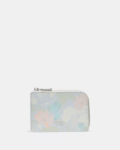Hidden Garden Mini Zip Card Case