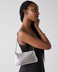 Grace Crinkle Metallic Pochette Bag