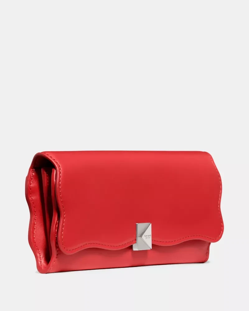 Deco Wavy Large Flap Wallet