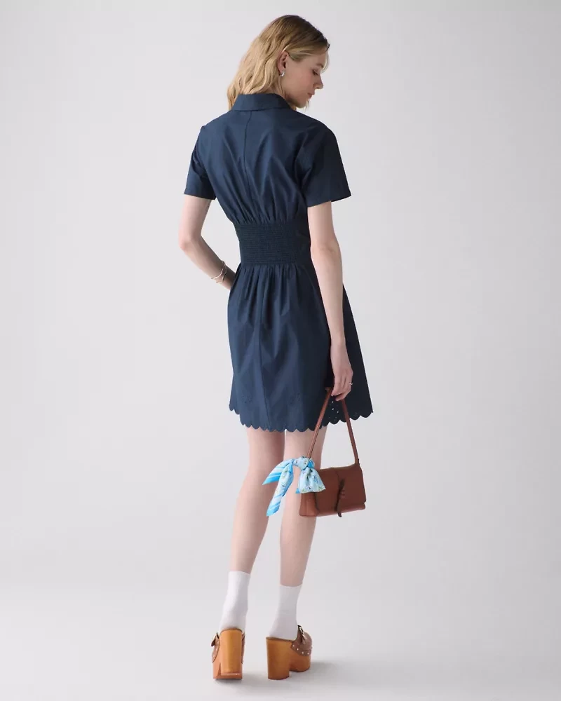 Broderie Anglaise Mini Shirtdress