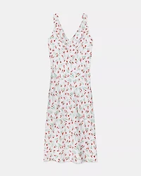 Vibrant Buds Midi Slip Dress