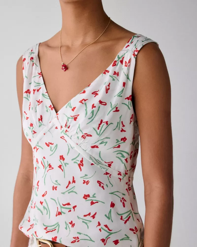 Vibrant Buds Slip Tank