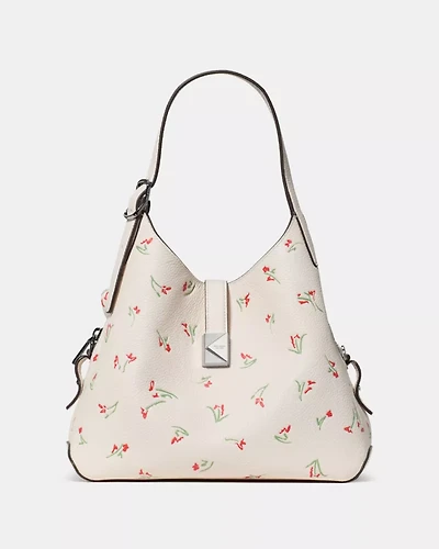 Deco Vibrant Buds Crossbody Tote Bag