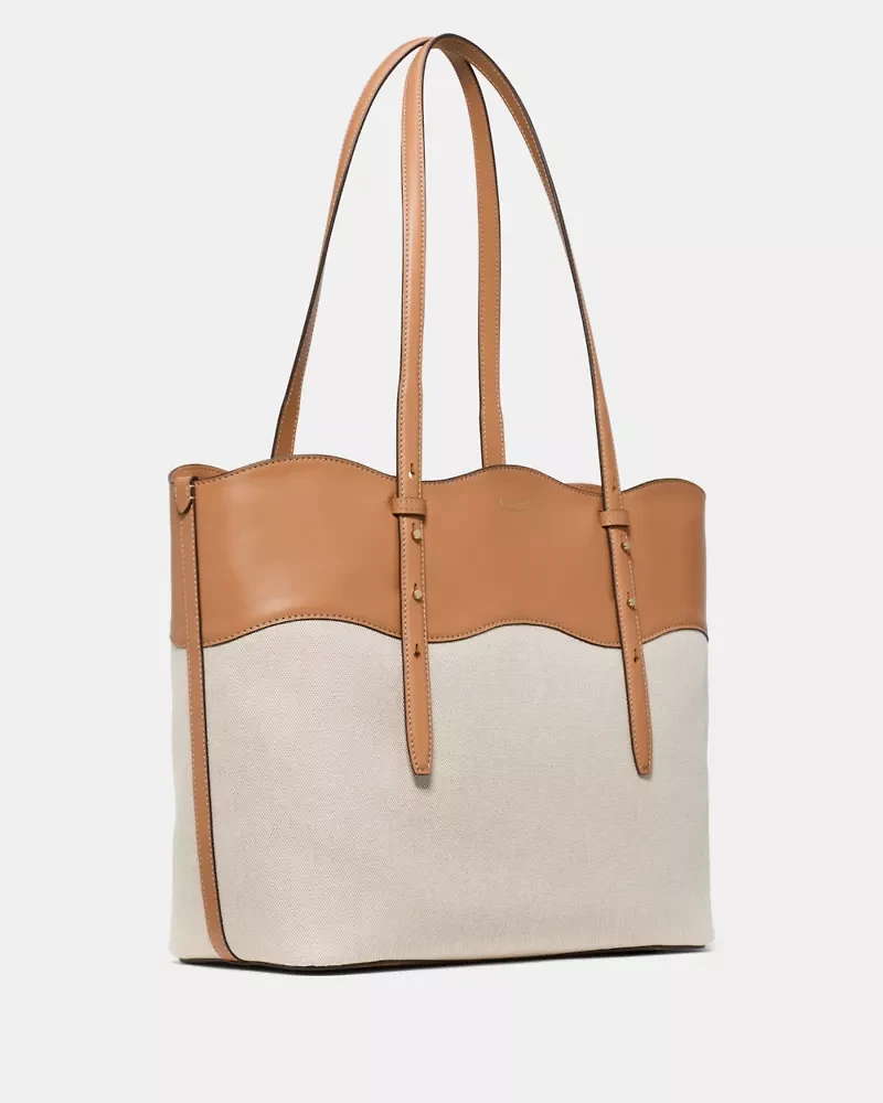 Do It All Wavy Canvas Tote Bag