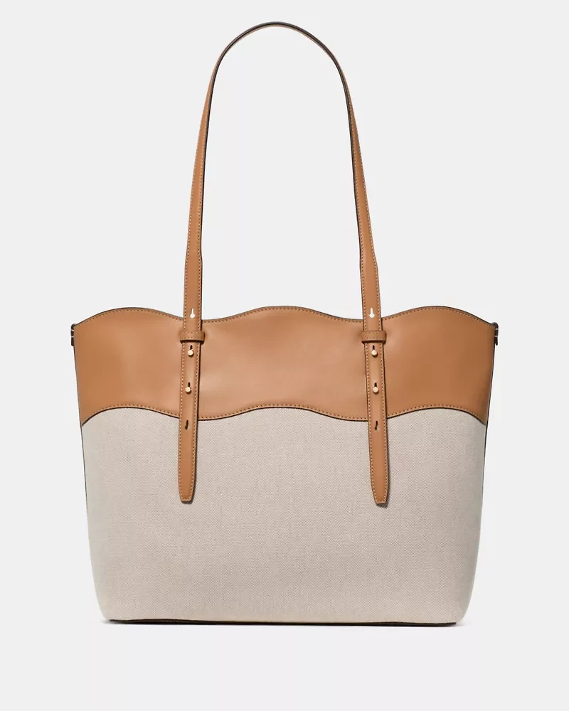 Do It All Wavy Canvas Tote Bag
