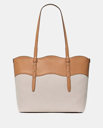 Do It All Wavy Canvas Tote Bag