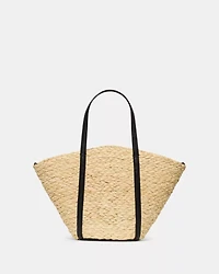 On Purpose Straw Crossbody Tote Bag