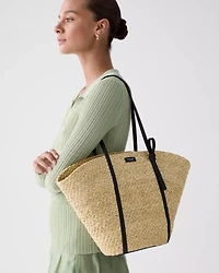 On Purpose Straw Large Tote Bag