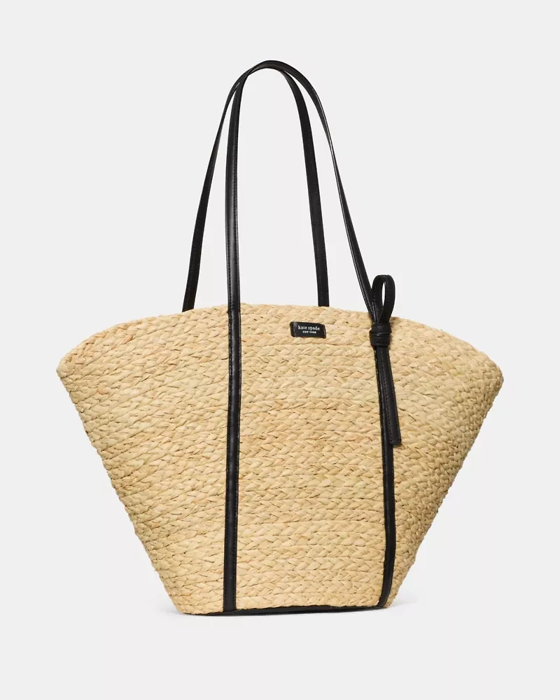 On Purpose Straw Large Tote Bag