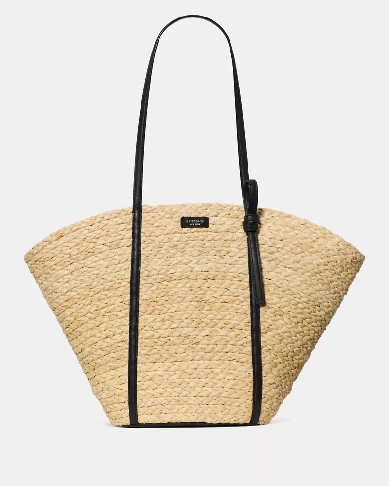 On Purpose Straw Large Tote Bag
