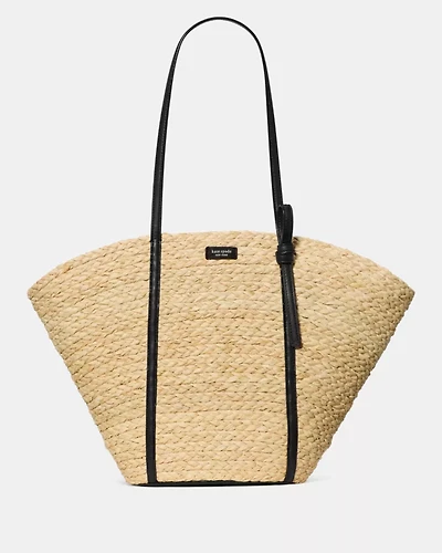 On Purpose Straw Large Tote Bag