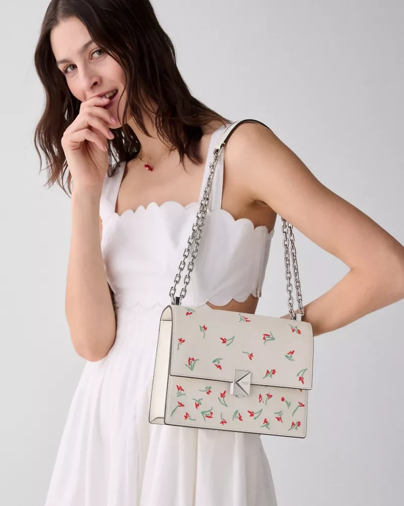 Deco Vibrant Buds Chain Shoulder Bag