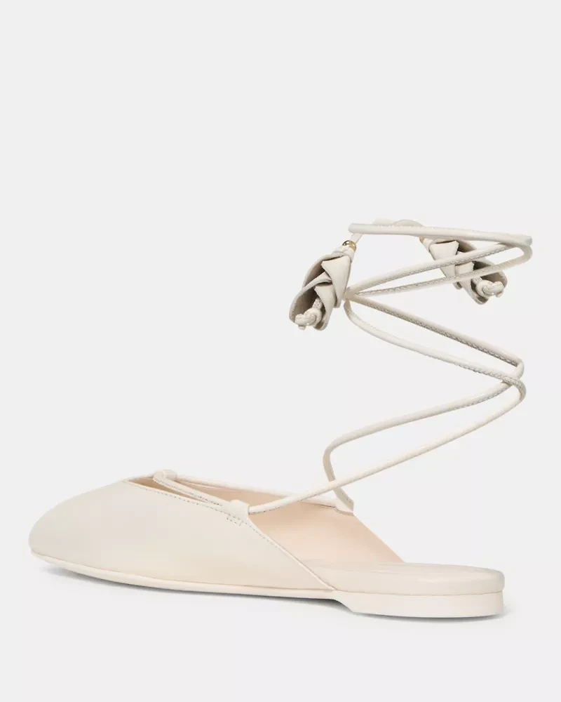 Eloise Ankle Wrap Mule Flat
