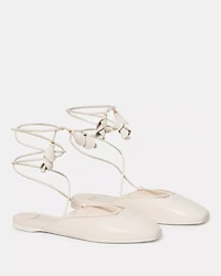 Eloise Ankle Wrap Mule Flat