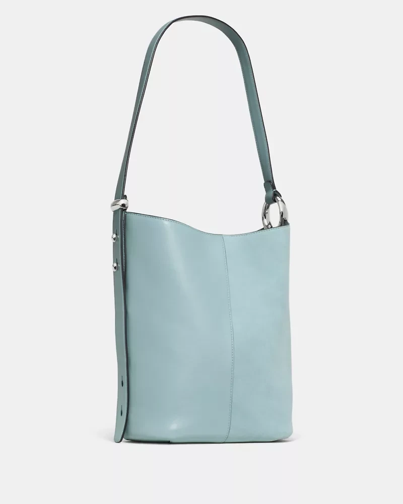 Halo Suede Bucket Bag