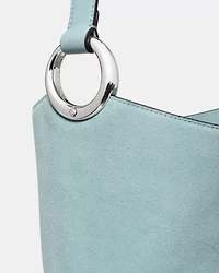 Halo Suede Bucket Bag