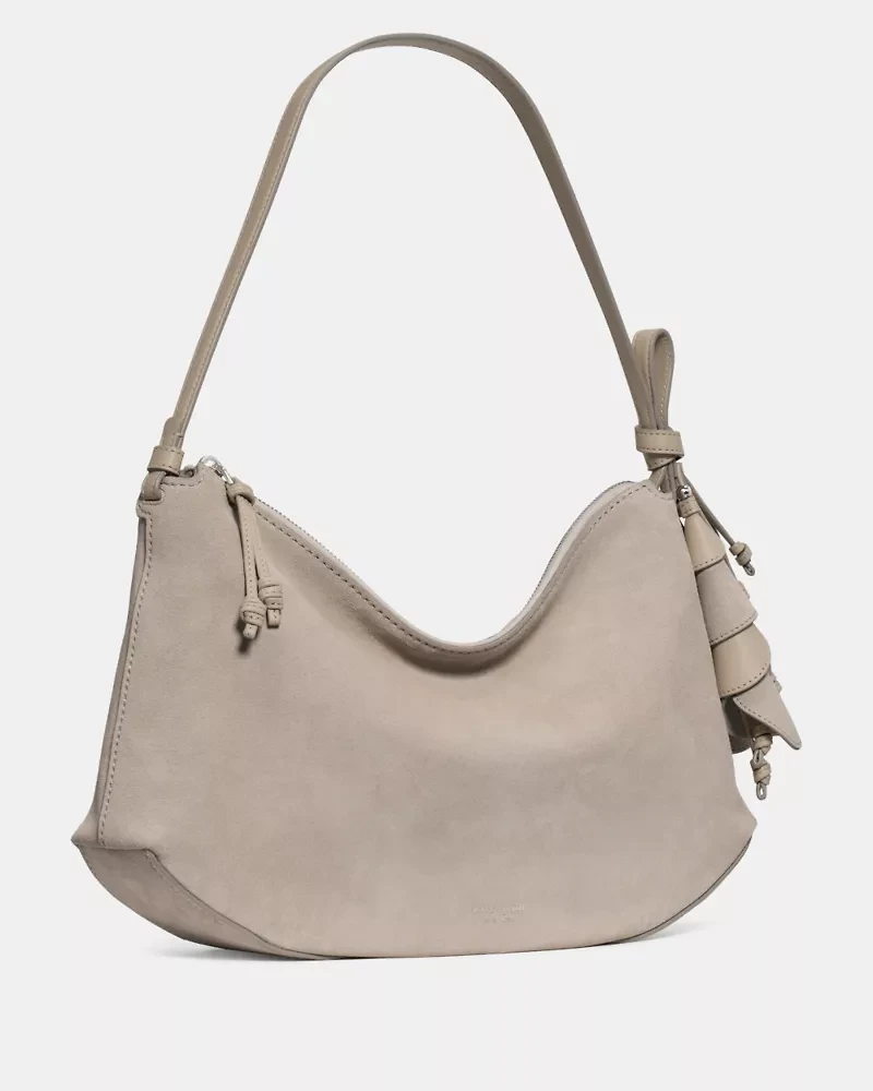 Loop Suede Large Shoulder Bag