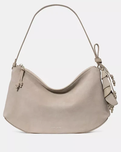 Loop Suede Large Shoulder Bag