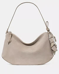 Loop Suede Large Shoulder Bag