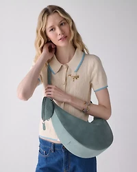Duo Suede Large Crossbody Bag