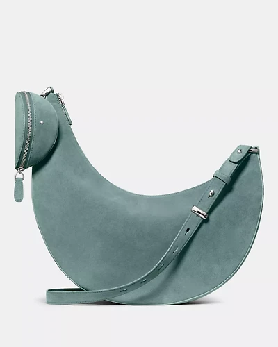Duo Suede Large Crossbody Bag