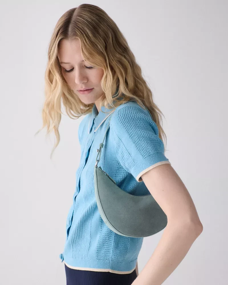 Duo Suede Mini Shoulder Bag