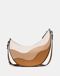 Duo Wavy Suede Crossbody Bag