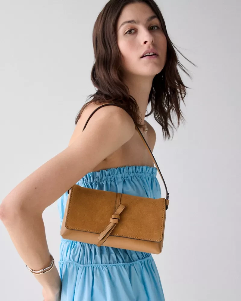 Loop Suede Small Shoulder Bag
