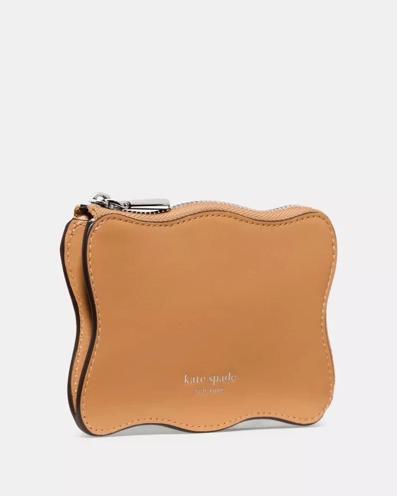 Wavy Mini Zip Card Case